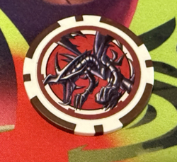 Yugioh Duel Links Poker Chip Red-Eyes Black Dragon Collectible Prize Yu-Gi-Oh - Image 1
