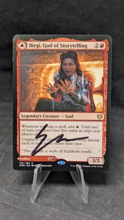 Birgi, God of Storytelling-MTG Magic the Gathering Kaldheim-Signed by Artist [B] - Image 1