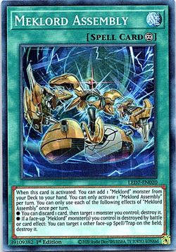 Yu-Gi-Oh! - Meklord Assembly LED7-EN020 - 1st Edition - Super Rare - NM/M - Image 1