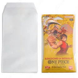 One Piece Sleeved Booster Pack Protective Sleeves - x50 Self Sealing Clear View - Image 1