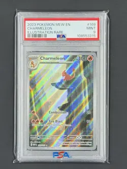 Pokemon TCG Charmeleon Scarlet Violet-151 Illustration Rare Card 169/165 PSA 9 - Image 1