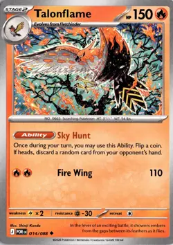 Talonflame - 014/088 ME03: Perfect Order Pokemon Card TCG - Image 1