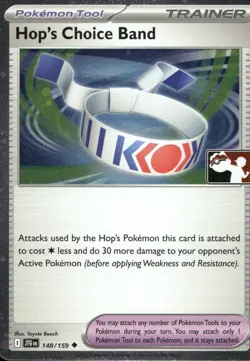 Hop’s Choice Band 148/159 Rare Prize Pack Series Cards Pokemon Cosmo Holo NM - Image 1