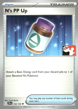 N's PP Up 153/159 Uncommon Prize Pack Series Cards Pokemon Near Mint - Image 1