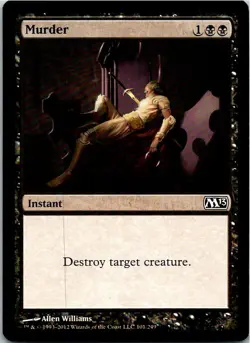 Murder Magic The Gathering 2013 Card Light Play X1 - Image 1