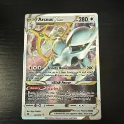 Pokemon TCG Arceus V 122/173 & Arceus Vstar 123/173 Metal Cards Near Mint - Image 2