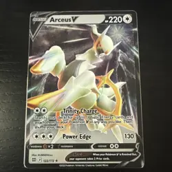 Pokemon TCG Arceus V 122/173 & Arceus Vstar 123/173 Metal Cards Near Mint - Image 4
