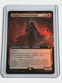Vincent Vengeful Atoner 157 MTG Final Fantasy Commander 2025 Near Mint Foil Rare - Image 1