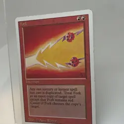 MTG - Fork Revised Edition Rare Interrupt Red Amy Weber Regular - Image 3