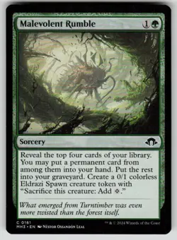 Malevolent Rumble Common Modern Horizons 3 161 MTG Near Mint 2024 - Image 1