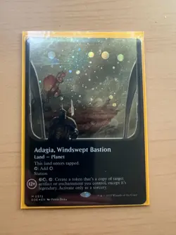Adagia, Windswept Bastion (Borderless) (Galaxy Foil) Edge of Eternities Foil - Image 1