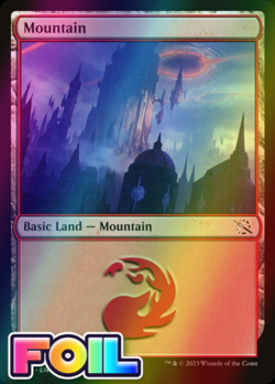 x1 Mountain MOM MTG 0280 FOIL BASIC LAND M/NM 1x - Image 1