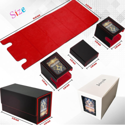 MTG Deck Box, 3-In-1 MTG Commander Deck Storage with Dice Tray, 4 Dividers & 2 C - Image 2