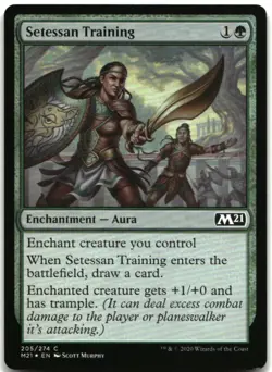MTG Setessan Training FOIL C Core Set 2021 205 LP - Image 1