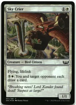 MTG Sky Crier FOIL C Streets of New Capenna 31 LP - Image 1