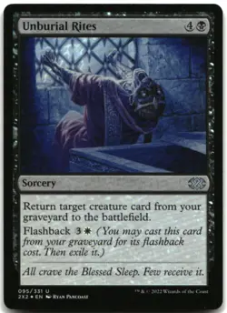 MTG Unburial Rites FOIL U Double Masters 2022 95 LP - Image 1