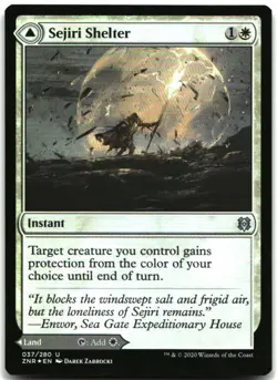 MTG Sejiri Shelter FOIL U Zendikar Rising 37 LP - Image 1
