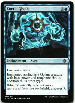 MTG Zoetic Glyph FOIL U The Lost Caverns of Ixalan 86 LP - Image 1