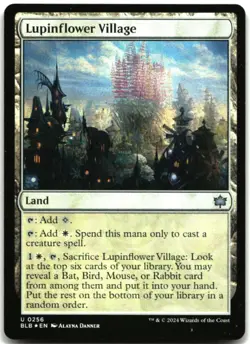 MTG Lupinflower Village FOIL U Bloomburrow 256 LP - Image 1