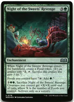 MTG Night of the Sweets' Revenge FOIL U Wilds of Eldraine 178 LP - Image 1