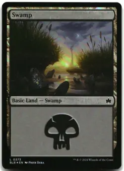 MTG Swamp (0373) FOIL L Bloomburrow 373 LP - Image 1