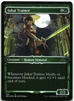 MTG Jukai Trainee (Showcase) FOIL C Kamigawa: Neon Dynasty 326 LP - Image 1