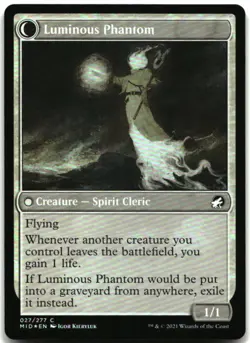 MTG Lunarch Veteran FOIL C Innistrad: Midnight Hunt 27 LP - Image 1