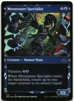 MTG Moonsnare Specialist (Showcase) FOIL C Kamigawa: Neon Dynasty 335 LP - Image 1
