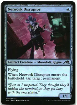 MTG Network Disruptor FOIL C Kamigawa: Neon Dynasty 71 LP - Image 1