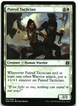 MTG Paired Tactician FOIL U Zendikar Rising 31 LP - Image 1