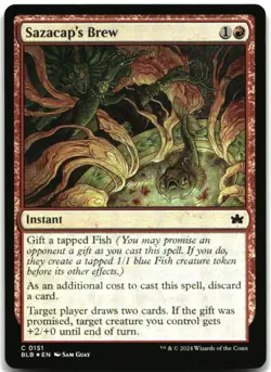 MTG Sazacap's Brew FOIL C Bloomburrow 151 LP - Image 1