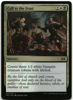 MTG Call to the Feast FOIL C Double Masters 2022 190 LP - Image 1