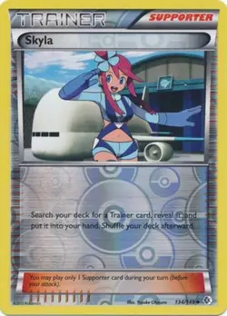 Skyla - 134/149 - Uncommon - Reverse Holo PL/MP, English Pokemon Boundaries Cros - Image 1