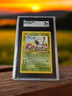 1999 Pokemon Jungle #33 Butterfree SGC 7 - Image 1