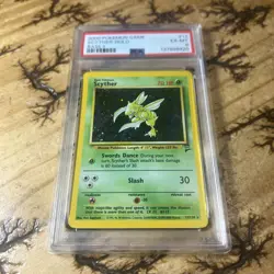 2000 Pokemon Game Base II SCYTHER HOLO 17/130 PSA 6 NM - Image 1