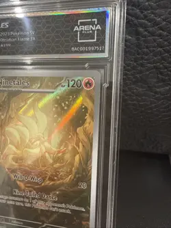 2023 POKEMON SV3-RULER OF THE BLACK FLAME ART RARE #110 NINETALES - Image 3