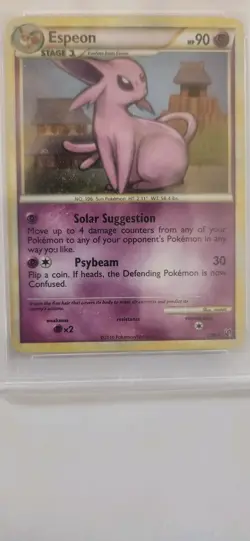 Pokemon PSA 8 Espeon 2/90 HGSS Undaunted Holo 2010 Near Mint - Image 3