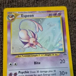 Espeon Holo Rare Neo Discovery 1/75 Pokemon TCG 2001 NM Gradeable!!! - Image 2