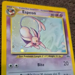 Espeon Holo Rare Neo Discovery 1/75 Pokemon TCG 2001 NM Gradeable!!! - Image 3