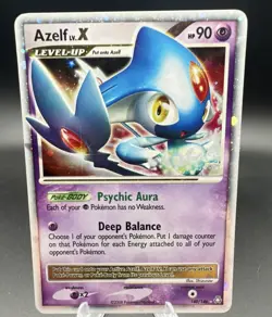 Pokemon Azelf LV.X Legends Awakened Ultra Rare Holo 140/146 Level Up 90 HP - Image 1