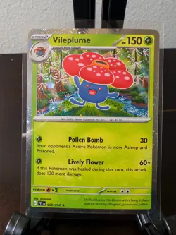 Pokemon TCG Vileplume 003/094 Phantasmal Flames COSMOS HOLO Blister Promo NM - Image 1