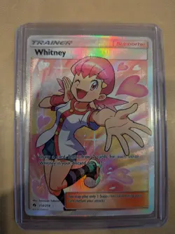Whitney (Full Art) 214/214 Sm-Lost Thunder Holo Ultra Rare Pokemon TCG 2018 - Image 1