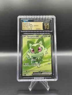 Pokemon TCG Sprigatito ex 251/217 Ultra Rare- Ascended H,LOW POP CGC PRISTINE10 - Image 1