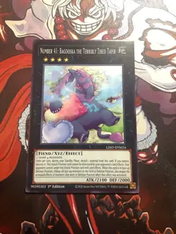 YuGiOh TCG- Number 41: Bagooska the Terribly Tired Tapir Common- L26D-ENM24 NM - Image 1