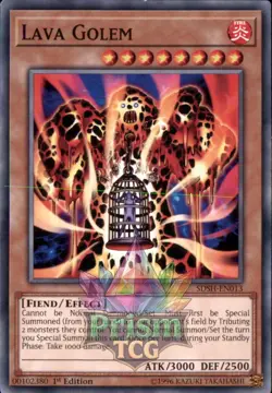 1st Ed Lava Golem SDSH-EN013 Yugioh - Image 1