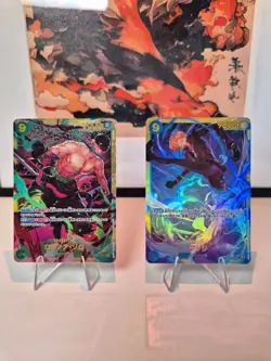 One Piece TCG Roronoa Zoro OP06-118 / Sanji OP06-119 Secret Rare JP Near Mint - Image 1
