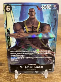 Mr.1 (Daz.Bonez) (Alternate Art) OP14-090 The Azure Sea's Seven Foil One Piece - Image 1