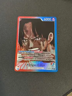 Portgas D Ace OP13-002 Alt Art Leader Carrying On His Will One Piece English NM - Image 1