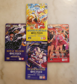 One Piece TCG Sleeved Booster Pack Lot of 4 OP-10 OP-14 OP-15 EB-03 Bundle #2 - Image 2