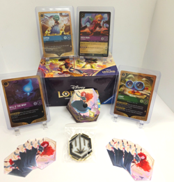 Disney Lorcana: S12 Wilds Unknown Complete Retail Promo Kit Pins/Cards/Counter - Image 1